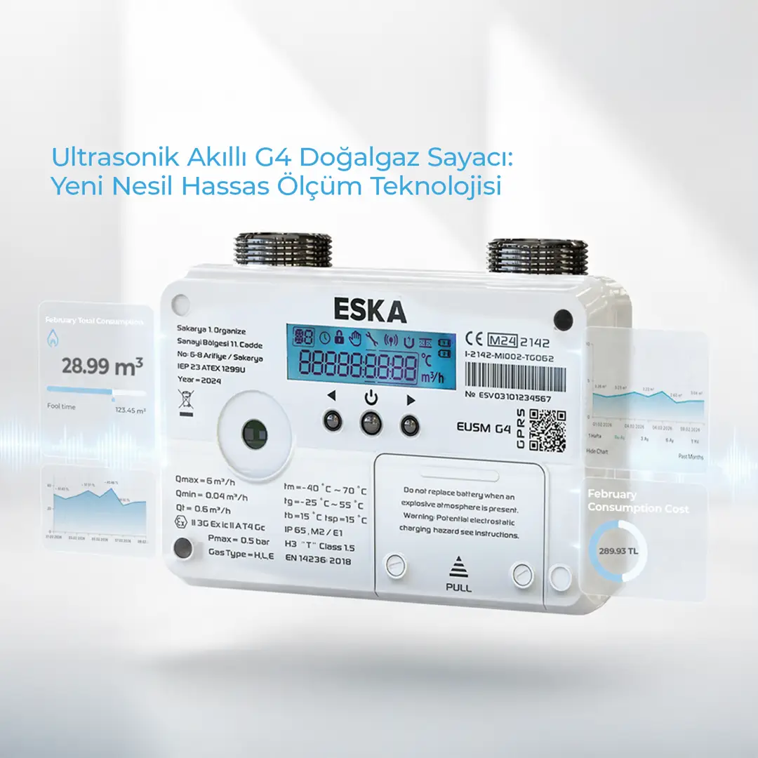 Ultrasonik Akıllı G4 Doğalgaz Sayacı: Yeni Nesil Hassas Ölçüm Teknolojisi