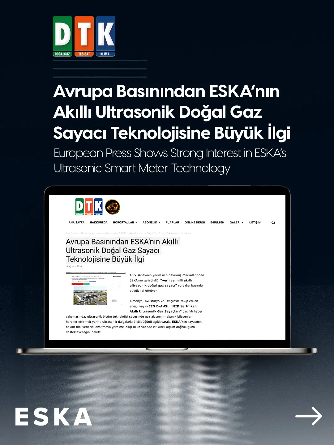Eska Valve News: ESKA's Smart Ultrasonic Natural Gas Meter Technology Draws Major Interest from European Press