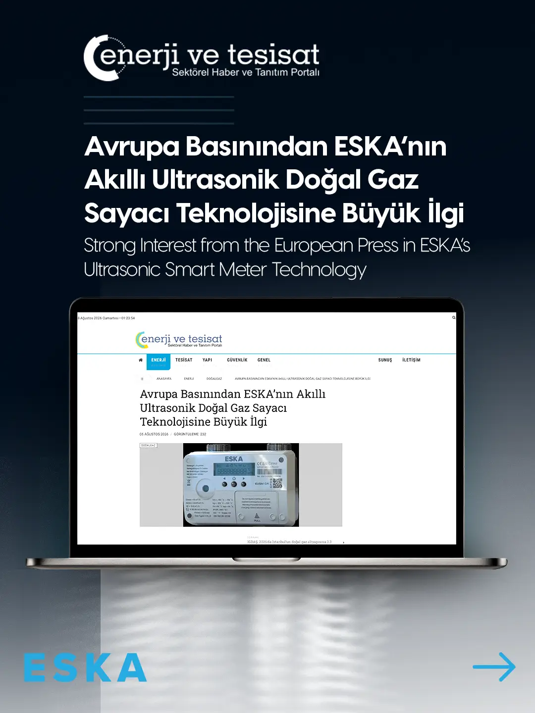 Eska Valve News: ESKA's Smart Ultrasonic Natural Gas Meter Technology Draws Major Interest from European Press