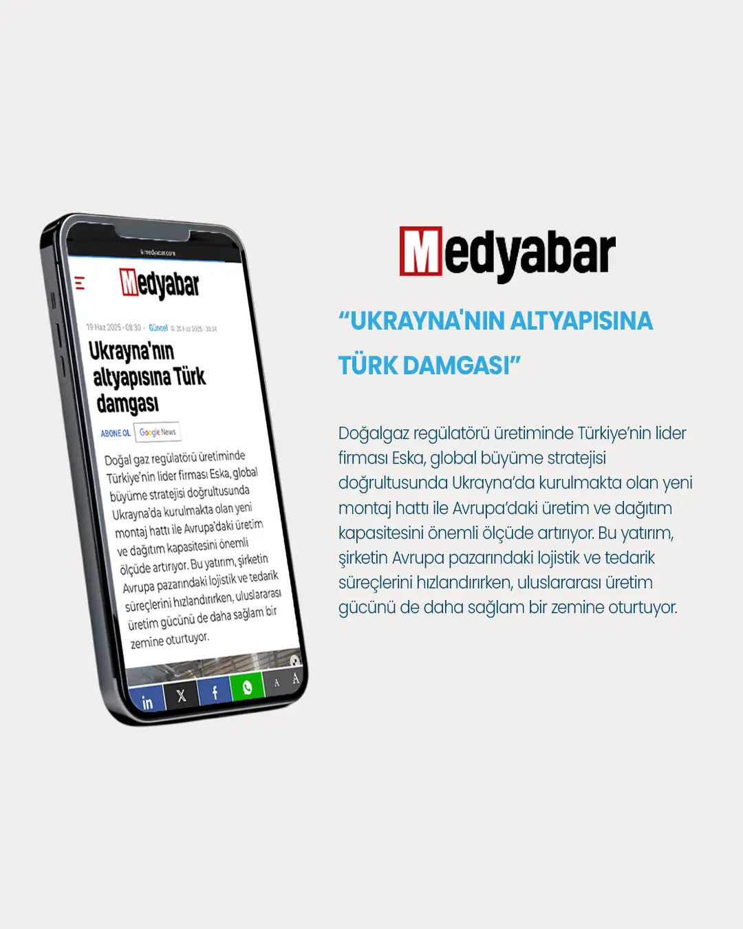Eska, Akıllı Doğalgaz Sayacını Sanayi ve Teknoloji Bakanı Kacır'a Tanıttı