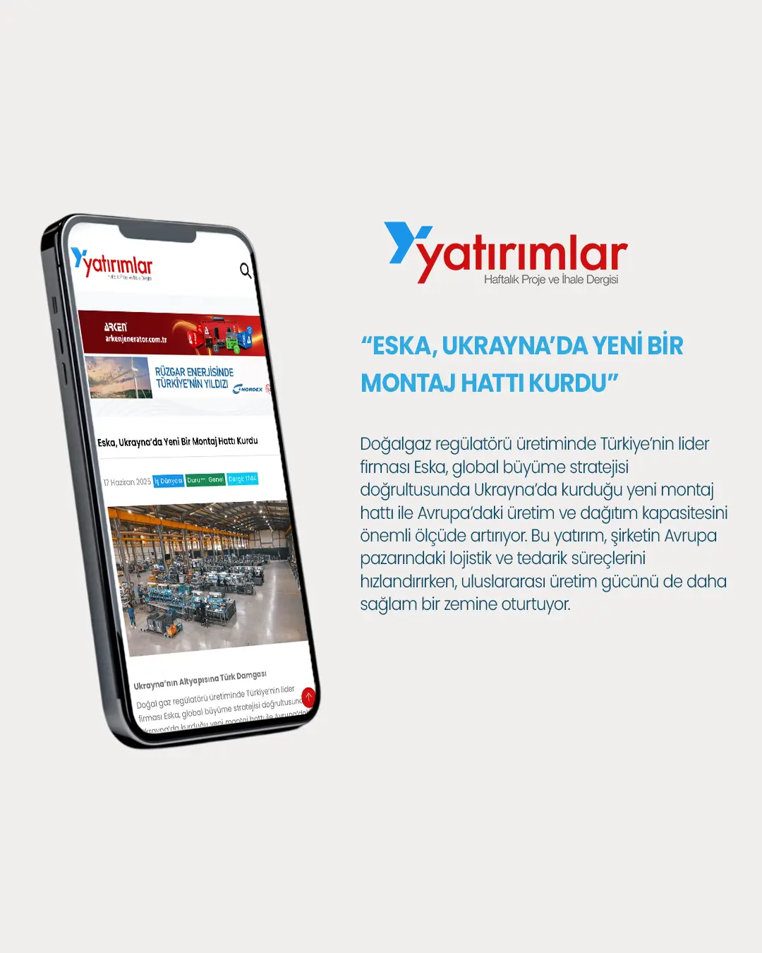 Eska, Ukrayna’da Yeni Bir Montaj Hattı Kurdu - Yatırımlar