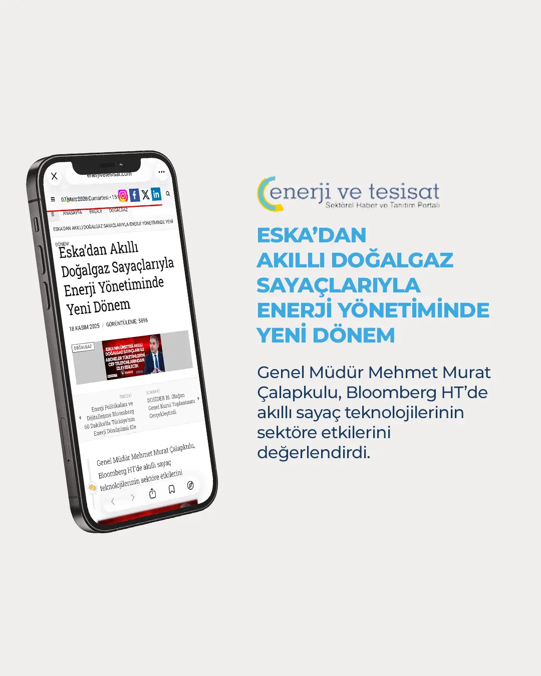 Eska Valve News: Eska’dan Akıllı Doğalgaz Sayaçlarıyla Enerji Yönetiminde Yeni Dönem