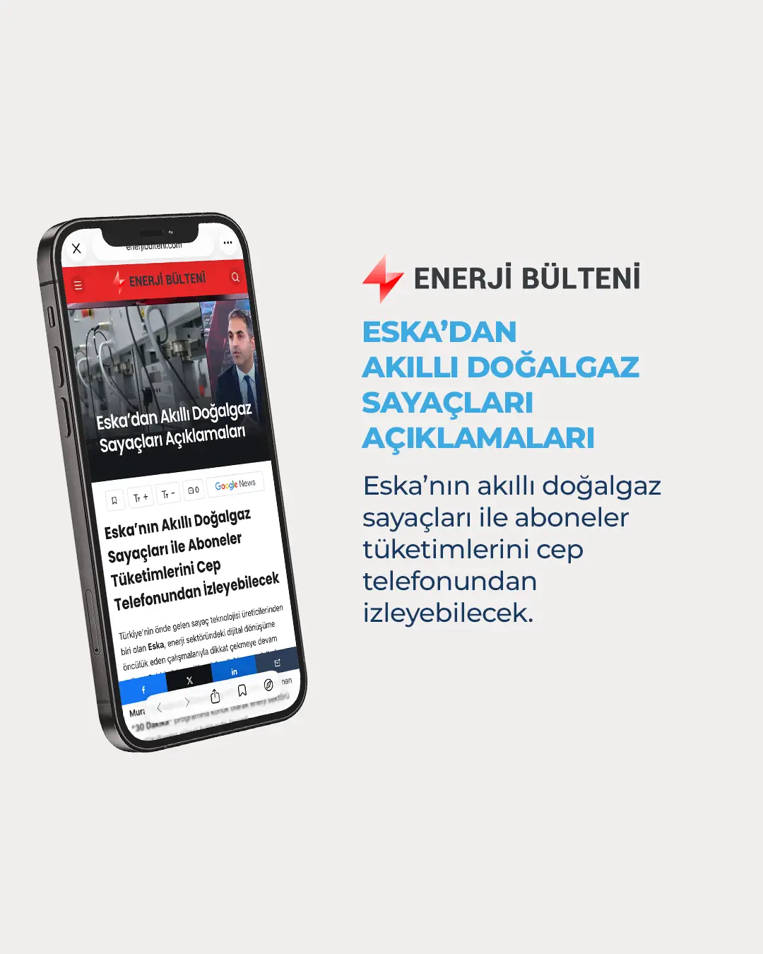 Eska Valve Haber: Eska’nın Akıllı Doğalgaz Sayaçları ile Aboneler Tüketimlerini Cep Telefonundan İzleyebilecek