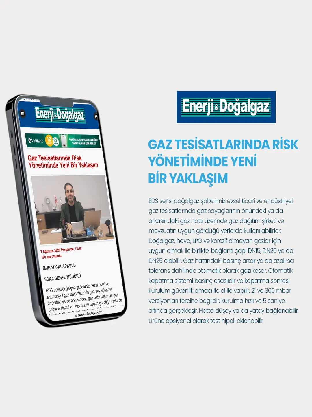 Eska Valve Haber: Gaz Tesisatlarında Risk Yönetiminde Yeni Bir Yaklaşım