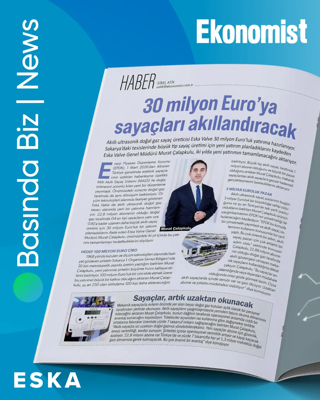 Eska Valve News: Our General Manager Murat Çalapkulu Spoke to Ekonomist