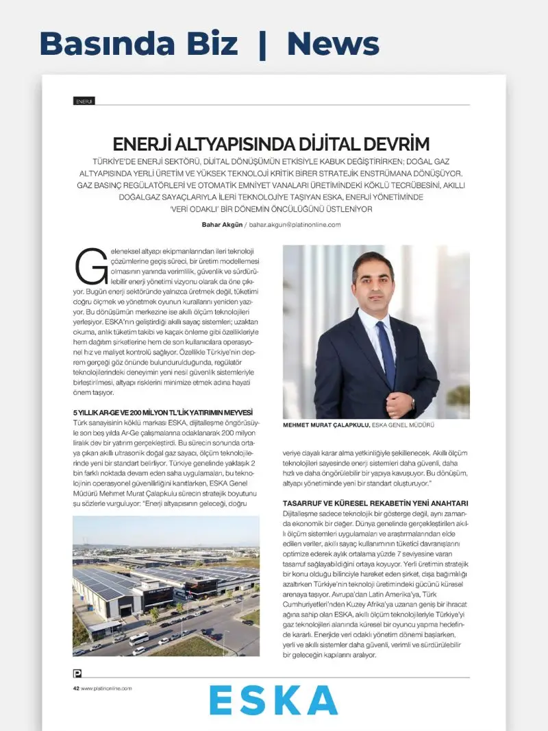 Eska Valve News: Platin Dergisi