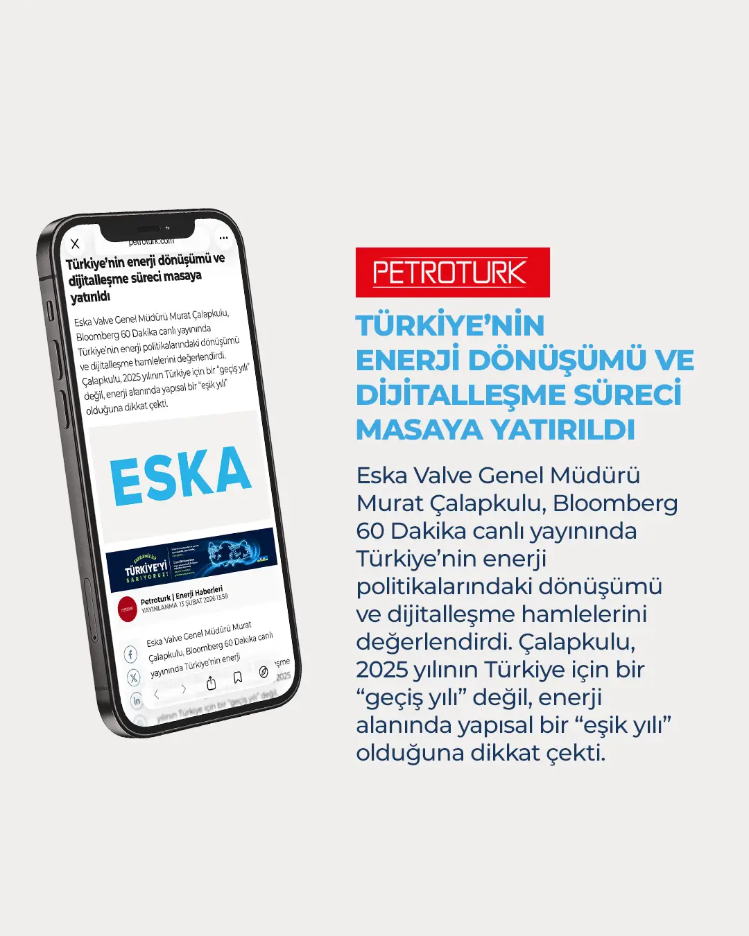Eska Valve Haber: Türkiye’nin enerji dönüşümü ve dijitalleşme süreci masaya yatırıldı